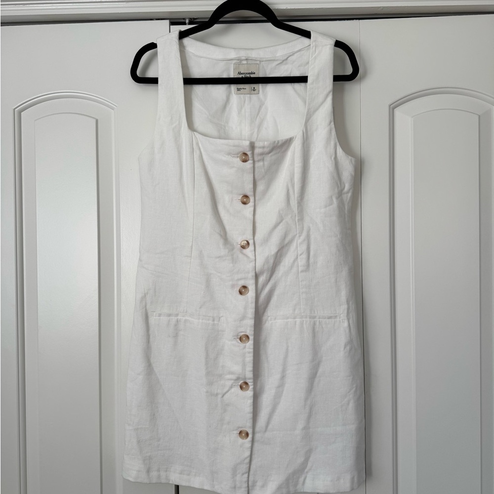 Abercrombie & Fitch White Linen Dress